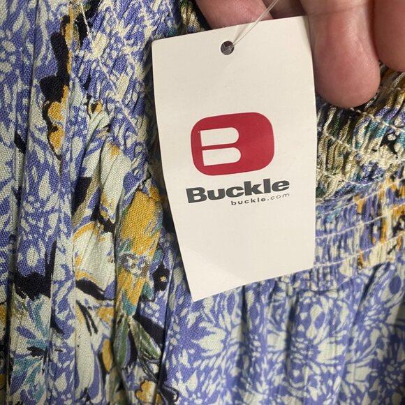 NWT BKE Angie Maxi Halter Dress womens M Split Shorts Sundress Beach - Picture 6 of 13